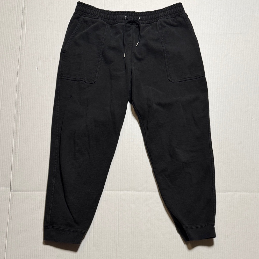 JAMES PERSE 100% Cotton Black Jogger Sweat Pants Minimal Comfy Loungewear Size 3